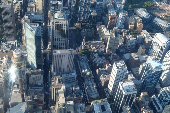 Sydney CBD aerial shot