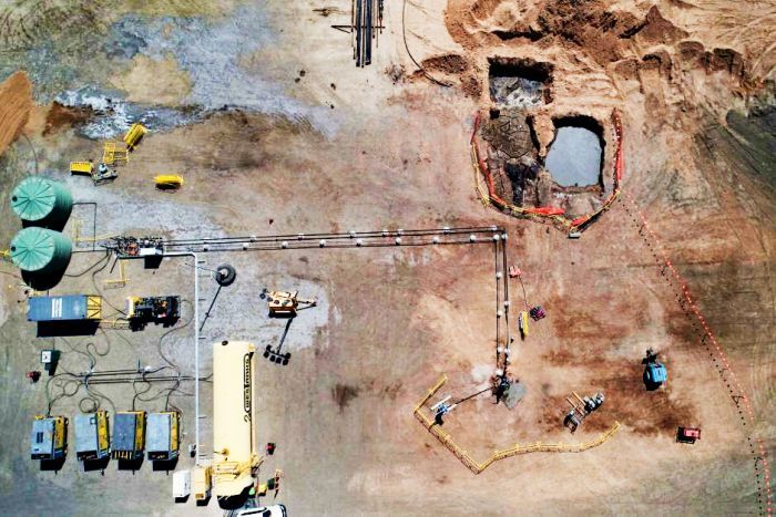 UCG trial site at the old Leigh Creek coal mine