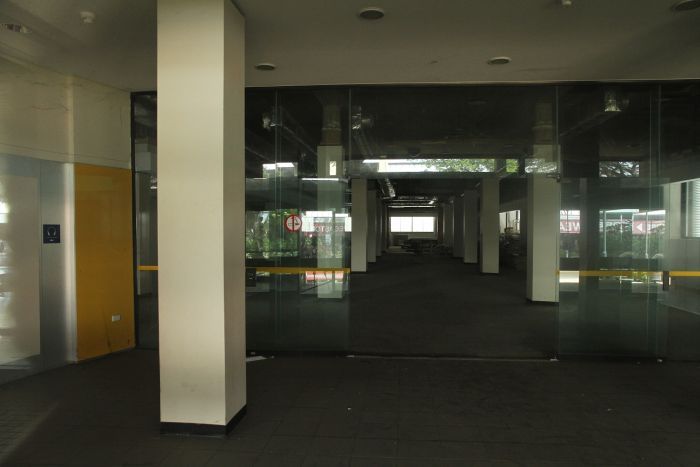 inside an abandoned building